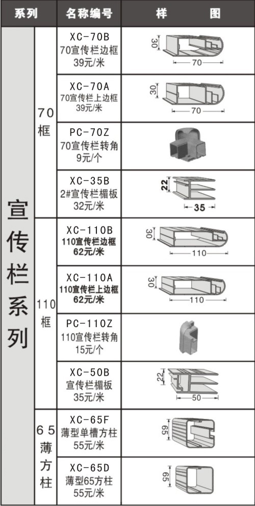 宣传栏系列