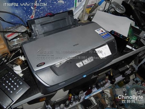 爱普生R270异物进入造成卡纸故障排除图解